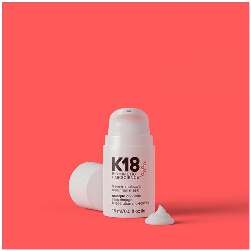 K18 Leave-In Hair Mask 15 ml – Rejsestørrelse hårkur
