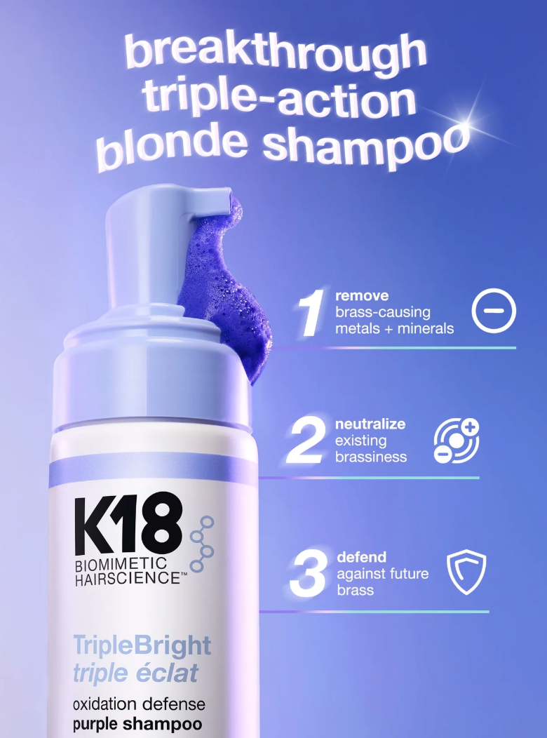 K18 Triple Bright 125 ml – Klarhed og glans til håret