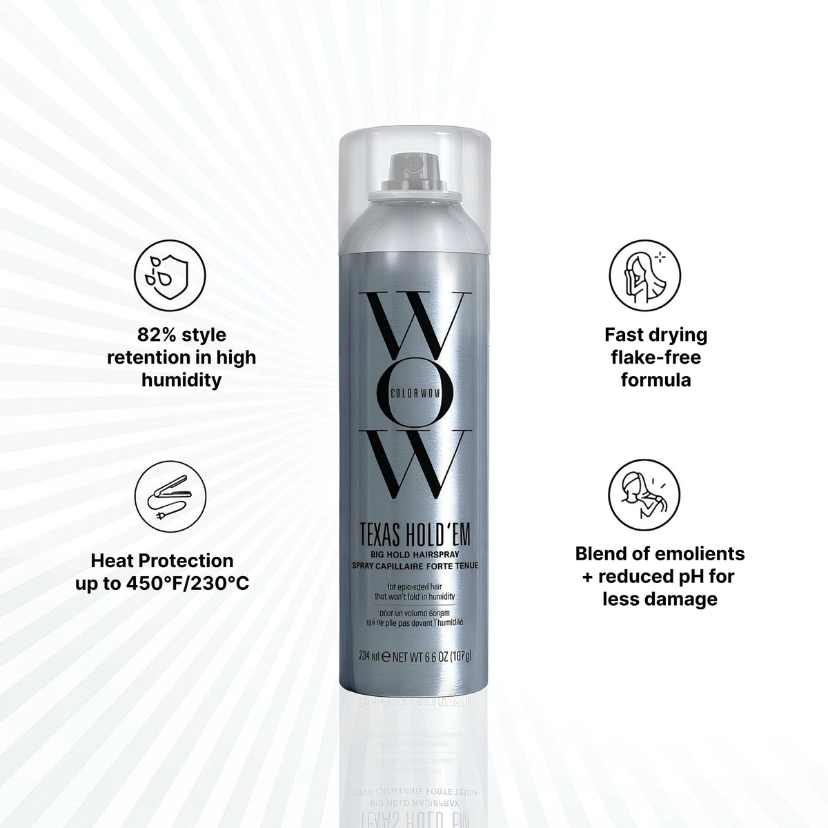 Color Wow Texas Hold ’Em Big Hold Hairspray 234 ml